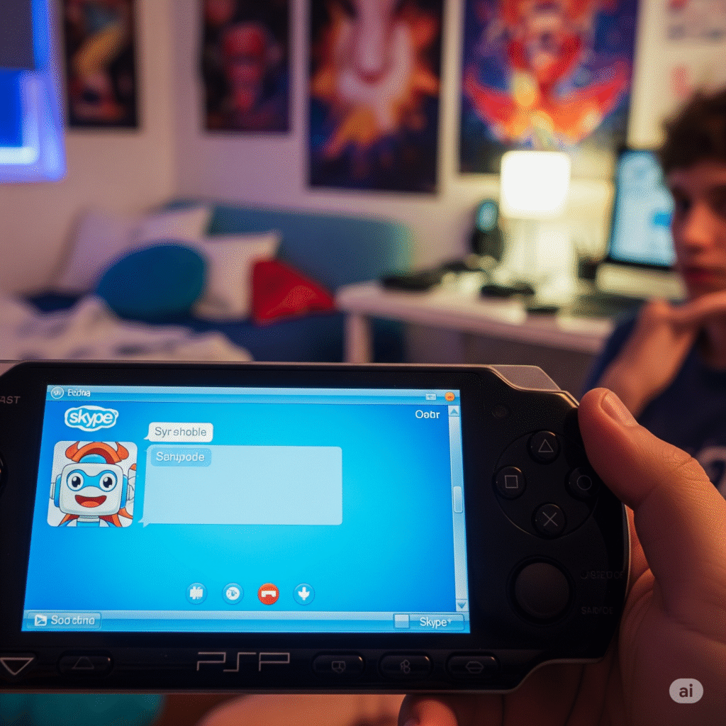 O PSP Podia Rodar o Skype e Navegar na Web!