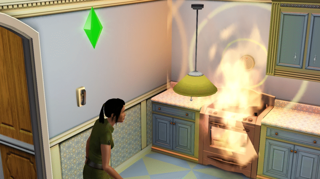 The Sims: O Cozinheiro Incendiário que Virou Meme
