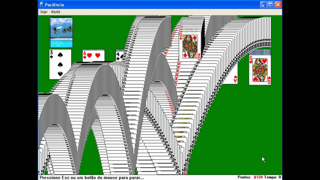 Paciência do Windows: As Animações Secretas de Vitória